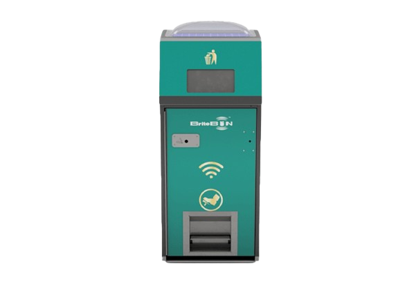 Compattatore per rifiuti urbani con pannello solare integrato