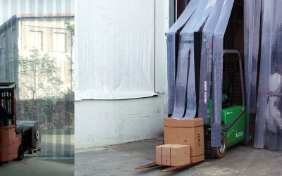 Porte a strisce in PVC